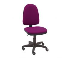 La Silla de Claudia - Silla giratoria de escritorio Torino magenta para oficinas y hogares ergonómica con ruedas de parquet