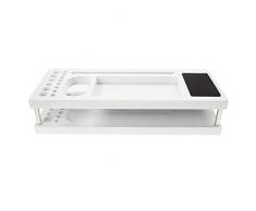 Estuche organizador de escritorio multiusos de plástico para maquillaje