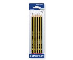 Staedtler 120-2BK6D Noris - Lápices (mina HB, 6 unidades), color negro
