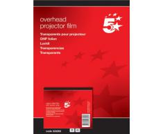 5 Star 333263 - Papel para impresora de tinta (A4, 50 hojas), transparente