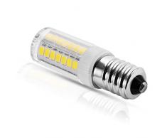 JandCase - Bombilla LED E14 (5 W, 450 lúmenes, equivalente a 40 W, incandescente, luz blanca fría de 6000 K, ángulo de haz de 360 °, no regulable, para ventiladores de techo, lámparas de escritorio, lámparas de araña, 6 unidades)
