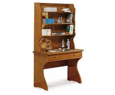 Escritorio, mesa ordenador, estudio, oficina - madera de pino - color miel