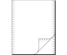 Sigel Computer Paper - Papel continuo A4 perforado, blanco