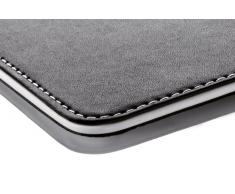 SIGEL SA105 Alfombrilla para ratón Eyestyle white, negro, capa intermedia y costuras de color blanco, 200x6x250 mm