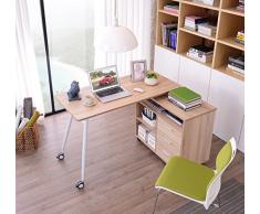 SixBros. Mesa de ordenador roble - CT-3366UAM/2180