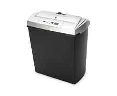 Ednet S7CD - Destructora de papel, color negro y plata