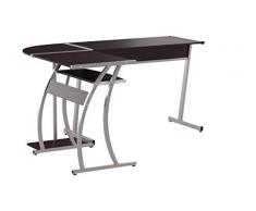 Woltu Escritorio tsg23dc L â Forma de Escritorio ángulo Ordenador â Mesa de Oficina Mesa de Trabajo Mesa, de Madera y Acero, 100 x 48,5 x 73,5 & 65 x 48,5 x 73,5 (Alto), Color Haya