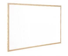 Q-Connect Pizarra Blanca Melamina Marco De Madera 120 x 90 Cm