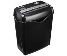 AmazonBasics - Destructora de papel y tarjetas de crédito con recipiente separable (corte cruzado, capacidad de hasta 6 hojas)