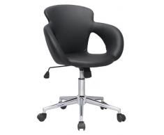 SixBros. Design Taburete giratorio Silla de oficina negro - M-65335-1/724