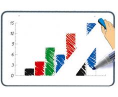 BIC Velleda Pizarra Blanca de Doble Cara para Oficina (60 x 90 cm) - Marco Gris, Caja de 1 Unidad