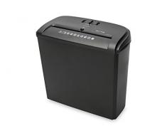 Ednet 91606 - Destructora de papel, color negro