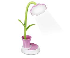 Zorara Lampara Escritorio LED, Flexo de Escritorio 3 Modos 5 Niveles de Brillo, Lámparas de Mesa USB Regulable Recargable Control Táctil y Bajo Consumo para Trabajo, Leer, Estudiar (Rosa)