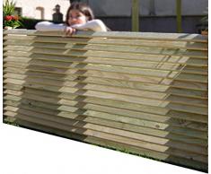 AD servicios Panel de Madera Separador para Vallas o techos, de Madera tratada 160x90 cm