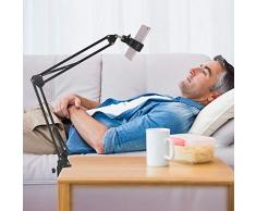 Soporte Universal de sobremesa para el teléfono, Soporte de Mesa móvil Duradero portátil, Brazo Flexible Largo, rotación 360, Perezoso, con Clip de teléfono para el hogar, Oficina