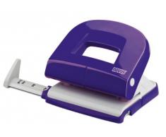 Novus E 216 - Perforadora de papel (plástico y metal, hasta 16 folios), color morado