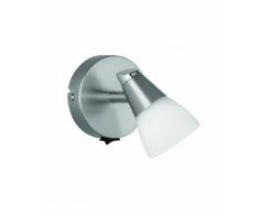 Reality R8811-07 Hilton - Foco, G9, Halógeno, 28 W, 370 lm, 2800 K, 230 V, C, IP20, 11 x 9 cm, diámetro 9 cm, metal, níquel mate