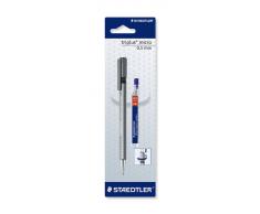 Staedtler Triplus Micro 77425BK25D - Portaminas (forma triangular, 0,5 mm, con recambios)