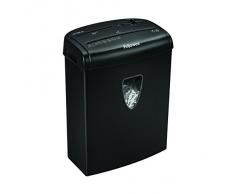 Fellowes H-8Cd - Destructora trituradora de papel, corte en partículas, 8 hojas, negro