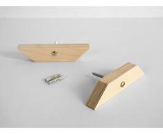 Paralela Estantería Pared Montar - Dutch - Design - Handmade - Living - Home - Wood - Modular - Lorier