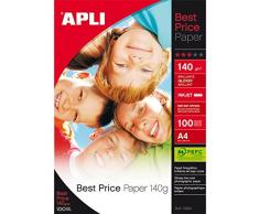 Apli Best Price Photo Paper Glossy 140gsm A4 Ref 11804 [100 Sheets]