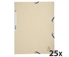 Exacompta 55532E - Carpeta (Caja de cartón, Marfil, A4, Retrato, 250 hojas, 400 g/m²)