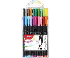 Maped 749151 - Estuche de 20 rotuladores colorines, 0.4 mm