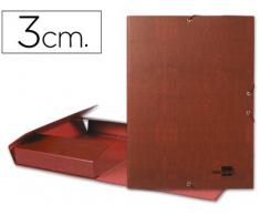 CARPETA PROYECTOS LIDERPAPEL FOLIO LOMO 30MM CARTON FORRADO CUERO