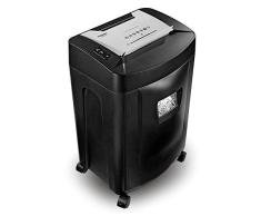 Duronic PS991 Destructora trituradora de papel con corte cruzado máxima seguridad, de 31 l y 580W - Garantiza cumplimiento de LOPD, tritura 18 hojas A4 dobladas - Papelera escritorio y oficina