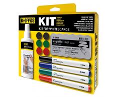 Bi-Office KT1010 - Conjunto para pizarra blanca magnética, 230 x 220 mm
