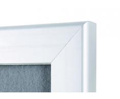 Exterior/Interior Premium gris con tablón de anuncios con sellado impermeable y superficie de cuerpo, color gris A2