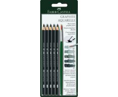Faber Castell - Set de lápices acuarelables (5 grados de dureza, con pincel)