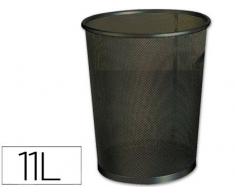 PAPELERA METALICA Q-CONNECT NEGRA - REJILLA- 205X210X150MM