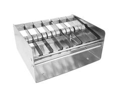 García de Pou 393.99 Dispensador para Etiquetas, 23.5 x 19 x 11.7 cm, Plateado