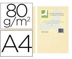 PAPEL COLOR Q-CONNECT DIN A4 80GR CREMA PAQUETE DE 500 HOJAS