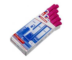 Edding 3000 - Marcador permanente, 10 unidades, color rosa