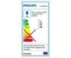 Philips Ledino Aplique 17239/93/16 - iluminación al aire libre (Pared, Antracita, Aluminio, LED, 3 W)