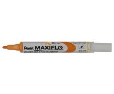 Pentel Maxiflo - Marcador para pizarra blanca, color naranja