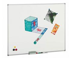 Pizarra blanca magnética vitrificada Faibo 122x150cm