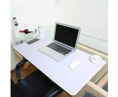 ELE eleoption vade para ratón piel sintética antideslizante vade impermeable Soldados mesa Base para oficina y Escuela, color Grau+Silber 90cm*45cm