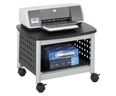 Safco 1855BL - Soporte para fotocopiadoras e impresoras (con ruedas), gris