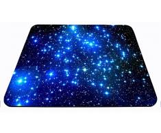 Sidorenko Alfombrilla de Raton Ordenador Gaming | 240 x 200 mm | Alfombrilla para ratón | La Superficie Especial Mejora la Velocidad y la precisión | Bordes sin Flecos | Antideslizante | Azul