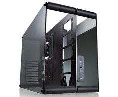 RAIJINTEK Paean Escritorio Negro, Transparente - Caja de Ordenador (Escritorio, PC, Aluminio, SPCC, Vidrio Templado, Negro, Transparente, ATX,Micro ATX,Mini-ITX, 14 cm)