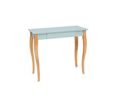 Ragaba Lillo Estrecho Escritorio con cajón de Madera Natural Madera y MDF, Tablero Lacado, 85 x 35 x 74 cm – Moderna Escritorio para Dormitorio y Oficina – 12 Colores