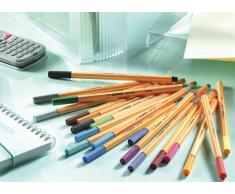 Stabilo 8810 - Rotulador de punta fina (0.4mm), multicolor - Estuche de 10