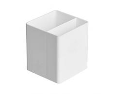 AmazonBasics Organizador de plástico, portabolígrafos, blanco