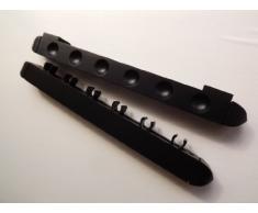 Cuepower - Soporte para tacos de billar (madera, capacidad para 6 tacos), color negro