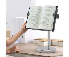 Atril De Pie -Atril De Lectura De Sobremesa Suelo Para Libros Soporte Para Documentos Plegable Flexible Altura Y Ángulo De Lectura Ajustable Para Cubiertas Duras, Libros De Bolsillo, Libros De Cocina