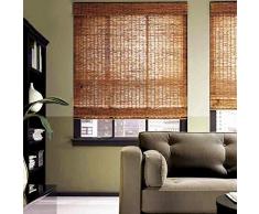 Persiana de Bambú Rollo Persianas Romanas de Bambú Persianas Persianas Enrollables de Ventana Persianas Armario Cortina de Balcón de Jardín Disponible en Diferentes Tamaños (Size : 80x170cm)