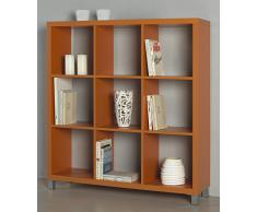 Kit Closet Estantería Kubox 9 huecos naranja